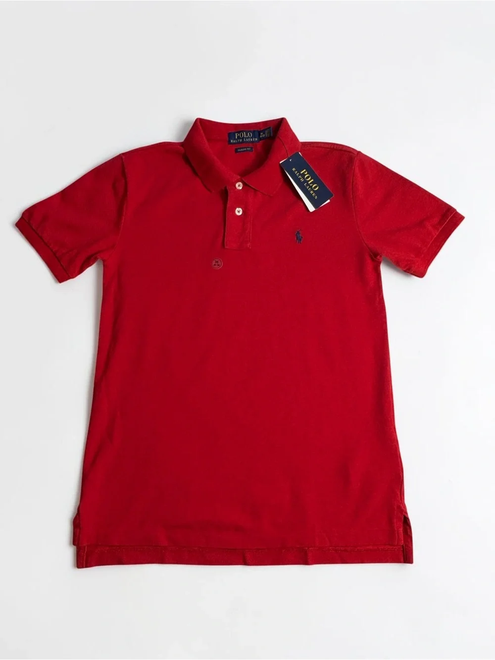 NWT Polo Ralph Lauren Boys M 10-12 Classic Fit Polo Shirt Red